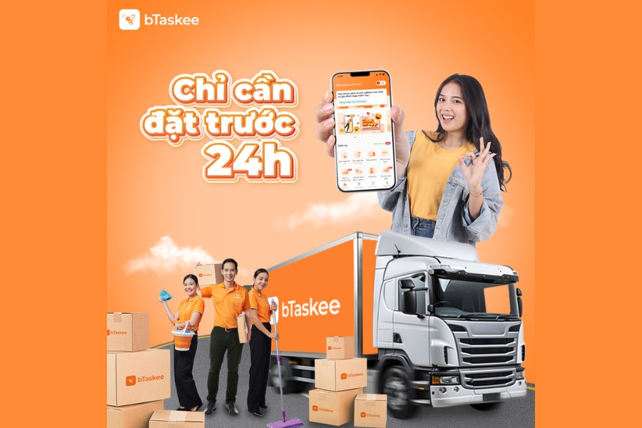 Đặt lịch chuyển nhà trọn gói huyện Thanh Trì nhanh gọn trên app bTaskee.