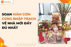 mâm cơm cúng nhập trạch