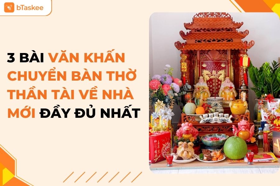 văn khấn chuyển bàn thờ thần tài về nhà mới