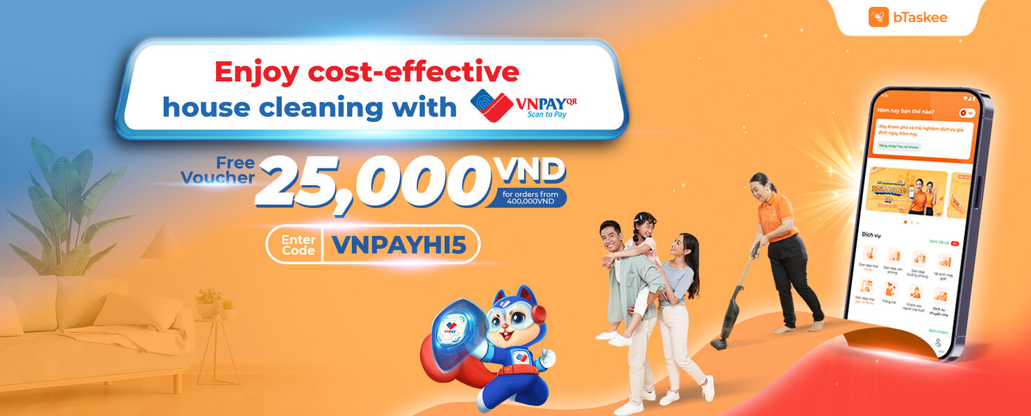 Enjoy cost-effective house cleaning with VNPay