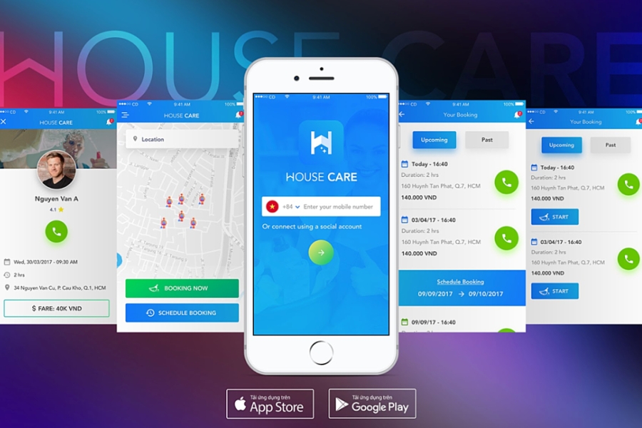 App giúp việc HouseCare.