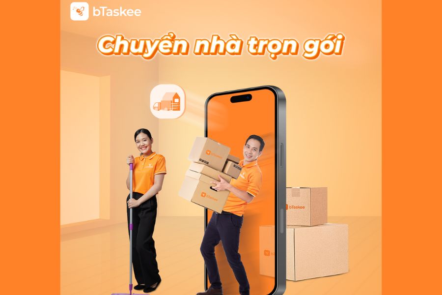 Chuyển nhà trọn gói đơn giản chỉ với ứng dụng bTaskee.