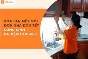 mệt mỏi dọn nhà đón tết