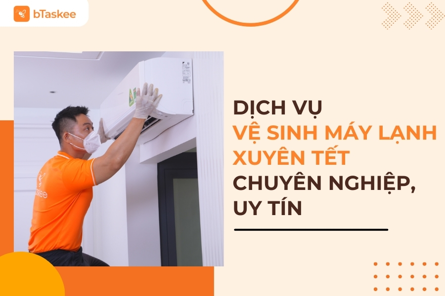 vệ sinh máy lạnh xuyên tết