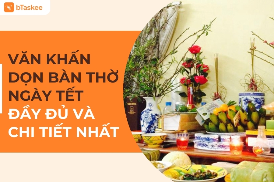 văn khấn dọn ban thờ ngày tết