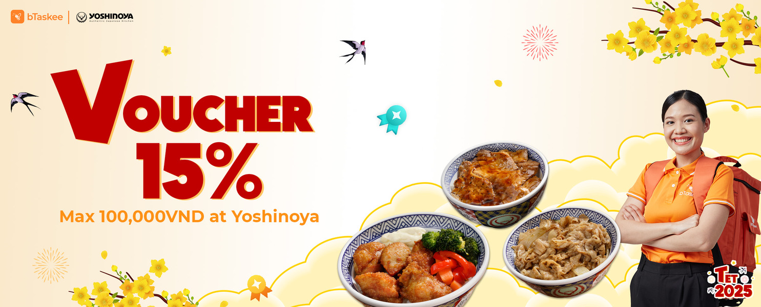 bTaskee and Yoshinoya: “Celebrate the Lunar New Year with Super Hot Deals!”