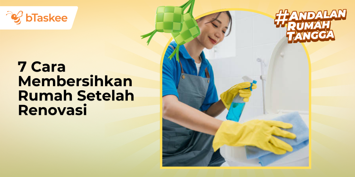 membersihkan rumah renovasi